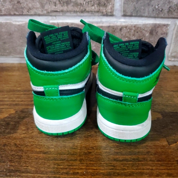 Jordan 1 Retro High OG sneakers, toddler, "Lucky Green" - Picture 3 of 6